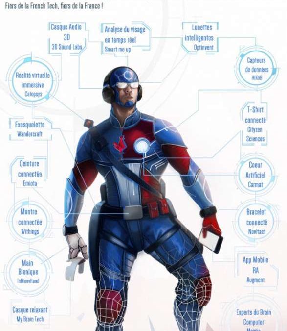 « The Amazing French Tech » : l’homme augmenté par les start-up françaises devient un super-héros