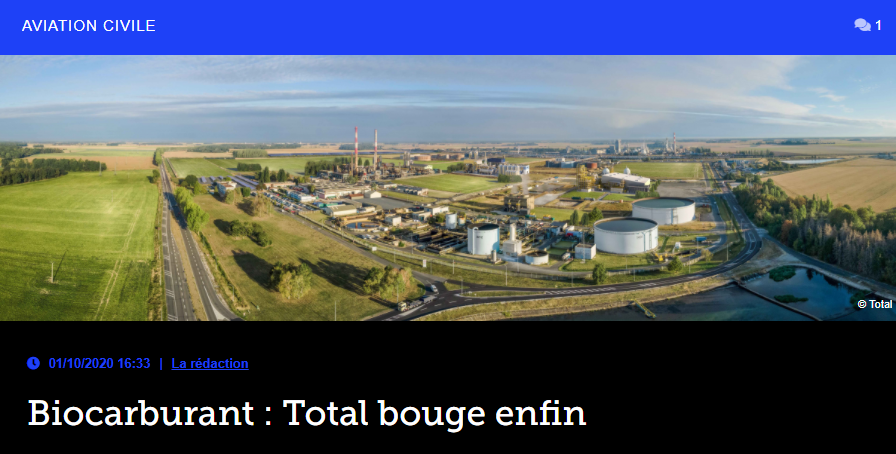 Biocarburant : Total bouge enfin